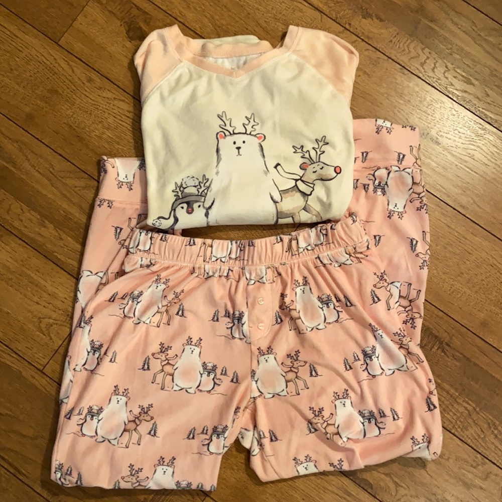 Justice Girls Pajama Top and Bottom Set